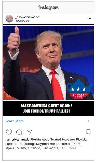 Illustration for article titled Here Are 14 Russian Ads That Ran on Facebook During The 2016 Election